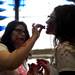 University of Michigan School of Public Health students apply makeup for a zombie apocalypse on Tuesday, April 23. Daniel Brenner I AnnArbor.com